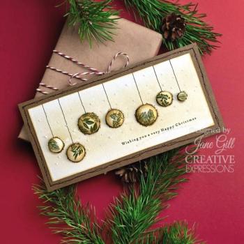 Woodware - Stempelset "Bubble Ornaments" Clear Stamps Design by Jane Gill