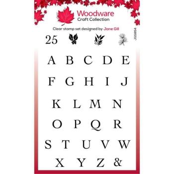 Woodware - Stempelset "Alphabet Tiles" Clear Stamps Design by Jane Gill