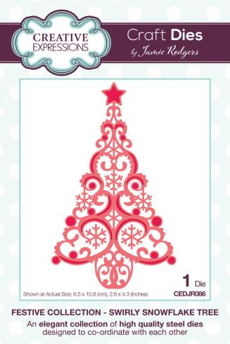 Creative Expressions - Stanzschablone "Swirly Snowflake Tree" Craft Dies Design by Jamie Rodgers