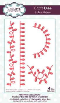 Creative Expressions - Stanzschablone "Holiday Lights Border & Corner" Craft Dies Design by Jamie Rodgers