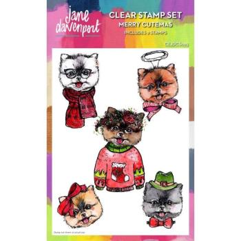 Creative Expressions - Stempelset A5 "Merry Cutemas" Clear Stamps Design by Jane Davenport