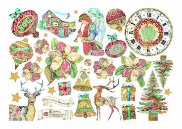 Stamperia - Stanzteile "Christmas Greetings" Die Cuts Ephemera