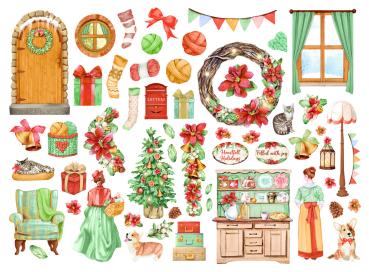 Stamperia - Stanzteile "All Around Christmas" Die Cuts