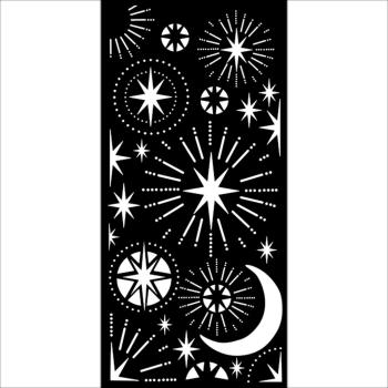 Stamperia - Schablone "Christmas Stars and Moon" Stencil