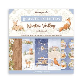 Stamperia - Designpapier "Winter Valley" Paper Pack 12x12 Inch - 10 Bogen