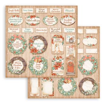 Stamperia - Designpapier "All Around Christmas" Paper Pack 12x12 Inch - 10 Bogen