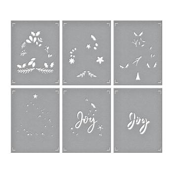 Spellbinders - Schablone "Joy Tree" Layered Stencil