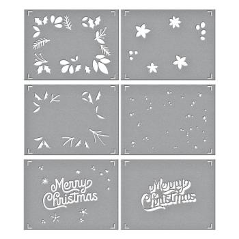 Spellbinders - Schablone "Merry Christmas Foliage" Layered Stencil