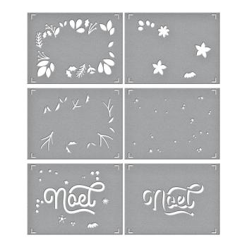 Spellbinders - Schablone "Noel Foliage" Layered Stencil