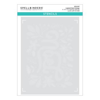 Spellbinders - Schablone "Noel Foliage" Layered Stencil