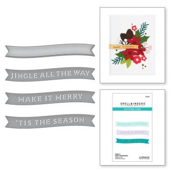 Spellbinders - Stanzschablone "Make It Merry Sentiments" Dies