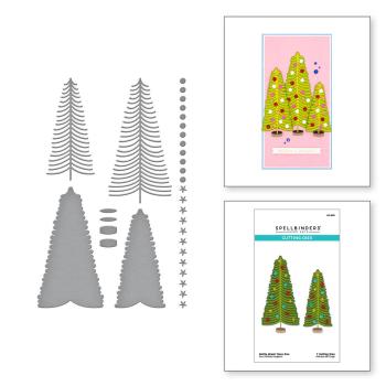 Spellbinders - Stanzschablone "Bottle Brush Trees Duo" Dies