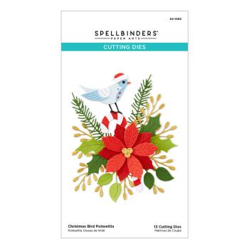 Spellbinders - Stanzschablone "Christmas Bird Poinsettia" Dies