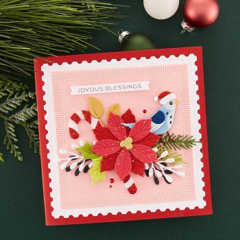 Spellbinders - Stanzschablone "Christmas Bird Poinsettia" Dies