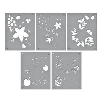 Spellbinders - Schablone "Christmas Florals" Layered Stencil