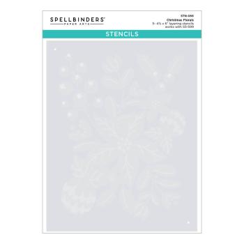 Spellbinders - Schablone "Christmas Florals" Layered Stencil