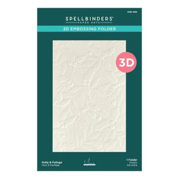 Spellbinders - Prägefolder "Holly & Foliage" Embossingfolder