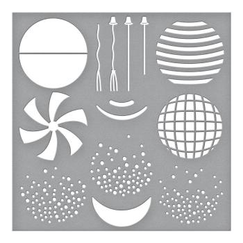 Spellbinders - Schablone "Balloon Bouquet Designs" Stencil