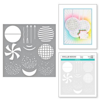 Spellbinders - Schablone "Balloon Bouquet Designs" Stencil