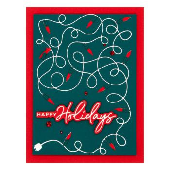 Spellbinders - Glimmer Hot Foil Plate "A Merry Little Christmas Sentiments"