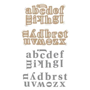 Spellbinders - Glimmer Hot Foil Plate & Dies "Alphabet"