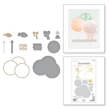 Spellbinders - Glimmer Hot Foil Plate & Dies "Party Balloons Bouquet"