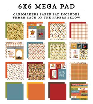 Carta Bella - Designpapier "Fall Fun" Cardmakers Mega Pad 6x6 Inch - 48 Bogen