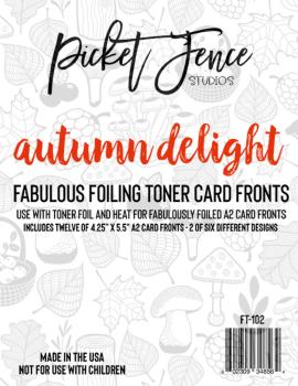 Picket Fence Studios - Kartenvorderseiten "Autumn Delight" Toner Cards Fronts A2 - 12 Karten
