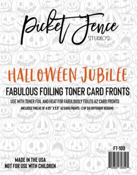 Picket Fence Studios - Kartenvorderseiten "Halloween Jubilee" Toner Cards Fronts A2 - 12 Karten