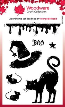 Woodware - Stempelset "Halloween Props" Clear Stamps Design by Francoise Read