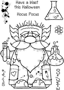 Woodware - Stempelset "Professor Gnome" Clear Stamps Design by Francoise Read