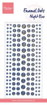 Marianne Design - Enamel Dots - Night Blue Glitter - Klebeperlen