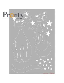 Pronty Crafts - Schablone A4 "Purrrfect" Stencil 