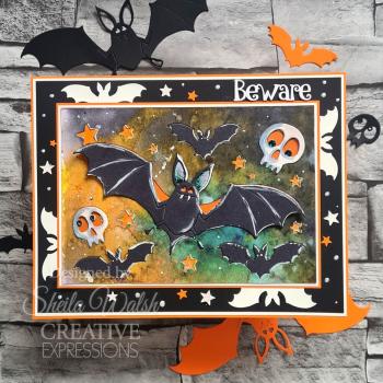 Creative Expressions - Stanzschablone "Cut & Lift Bat-Tastic" Craft Dies Design by Cathie Shuttleworth