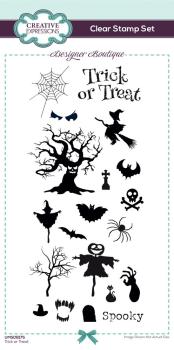 Creative Expressions - Stempelset "Trick or Treat" Clear Stamps 4x8 Inch