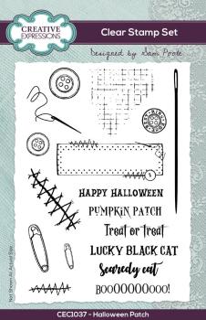 Creative Expressions - Stempelset "Halloween Patch" Clear Stamps 6x4 Inch Design by Sam Poole