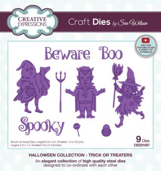 Creative Expressions - Stanzschablone "Trick or Treaters" Craft Dies Design by Sue Wilson