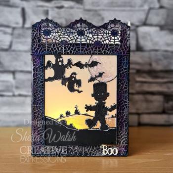 Creative Expressions - Stanzschablone "Bat & Web Border" Craft Dies Design by Sue Wilson