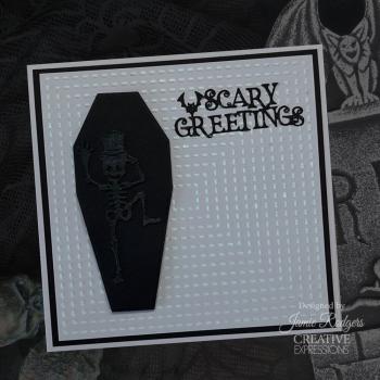 Creative Expressions - Stanzschablone "Halloween Creepy Coffin" Craft Dies Design by Jamie Rodgers