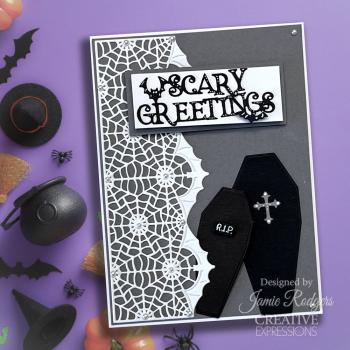 Creative Expressions - Stanzschablone "Halloween Creepy Coffin" Craft Dies Design by Jamie Rodgers