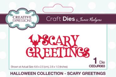 Creative Expressions - Stanzschablone "Scary Greetings" Craft Dies Design by Jamie Rodgers