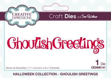 Creative Expressions - Stanzschablone "Ghoulish Greetings" Craft Dies Design by Sue Wilson