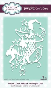 Creative Expressions - Stanzschablone "Cut & Lift Midnight Owl" Craft Dies Design by Cathie Shuttleworth