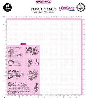 Art By Marlene - Stempelset "Notes" Essentials Clear Stamps