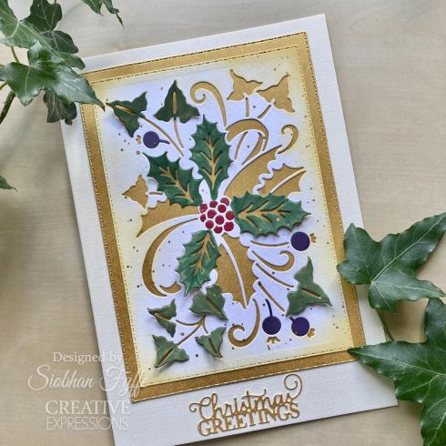 Creative Expressions - Stanzschablone "Holly Berries" Craft Dies Design by Cathie Shuttleworth