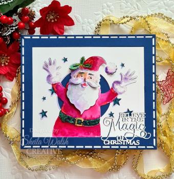 Creative Expressions - Stanzschablone "Jolly Santa" Craft Dies Design by Cathie Shuttleworth