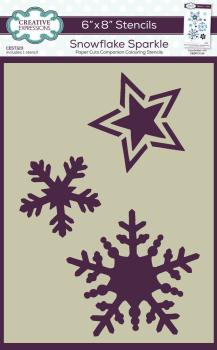 Creative Expressions - Schablone "Snowflake Sparkle" Stencil 6x8 Inch