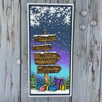 Creative Expressions - Gummistempel "Festive Trail" Rubber Stamp