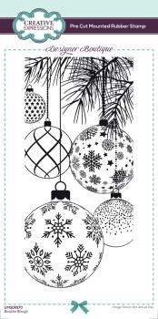 Creative Expressions - Gummistempel "Bauble Bough" Rubber Stamp