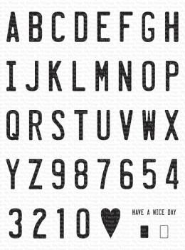 My Favorite Things Stempelset "Vanity License Plate Alphabet" Clear Stamps